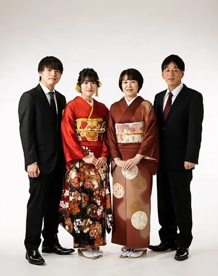 写真：成人式撮影：家族写真の追加撮影