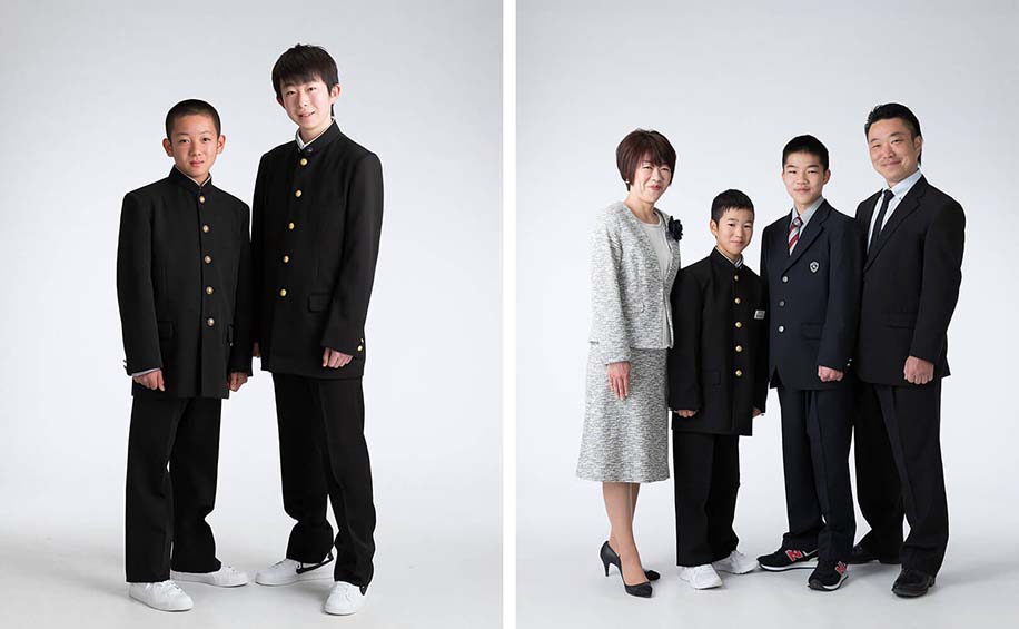 写真：入学・卒業撮影：ご家族・ご兄弟との追加写真撮影影